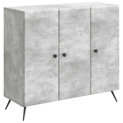 Serviesskap Betonggrå 89 x 34,5 x 80 cm Konstruert tre