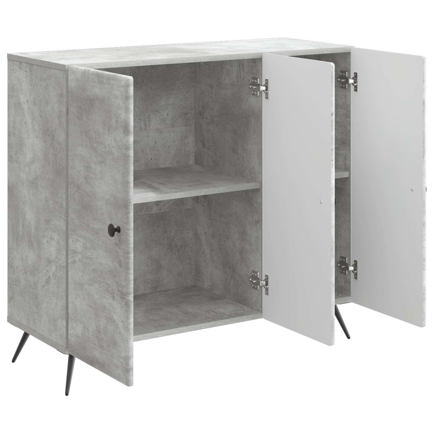 Serviesskap Betonggrå 89 x 34,5 x 80 cm Konstruert tre