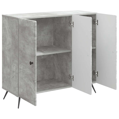 Serviesskap Betonggrå 89 x 34,5 x 80 cm Konstruert tre