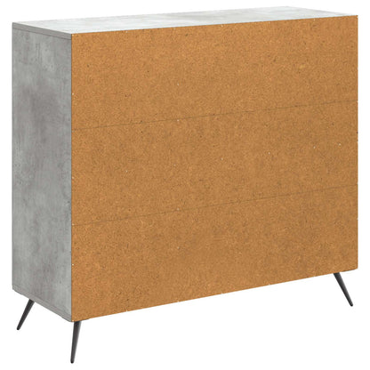 Serviesskap Betonggrå 89 x 34,5 x 80 cm Konstruert tre