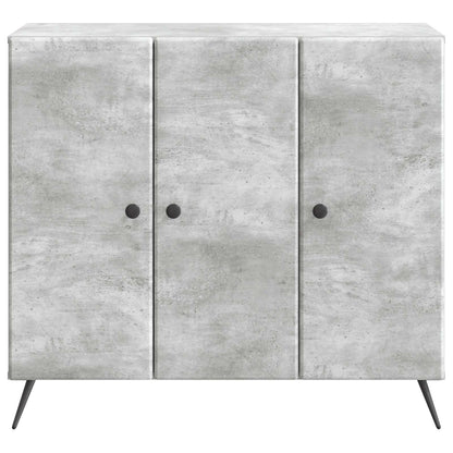 Serviesskap Betonggrå 89 x 34,5 x 80 cm Konstruert tre