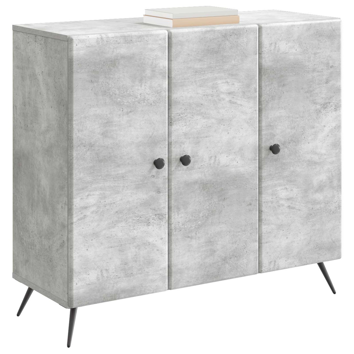 Serviesskap Betonggrå 89 x 34,5 x 80 cm Konstruert tre
