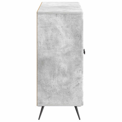 Serviesskap Betonggrå 89 x 34,5 x 80 cm Konstruert tre