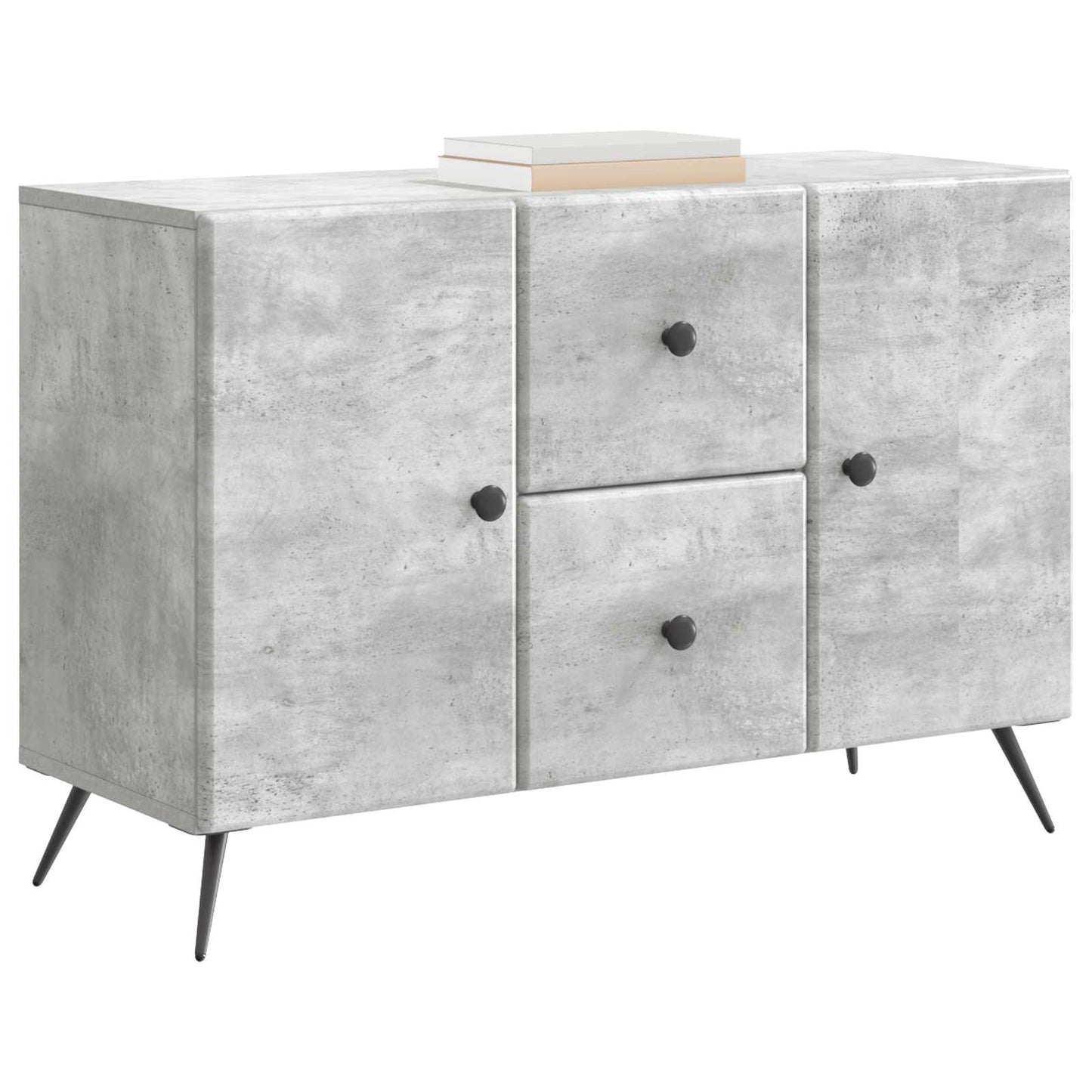 Serviesskap Betonggrå 89 x 34,5 x 60 cm Konstruert tre