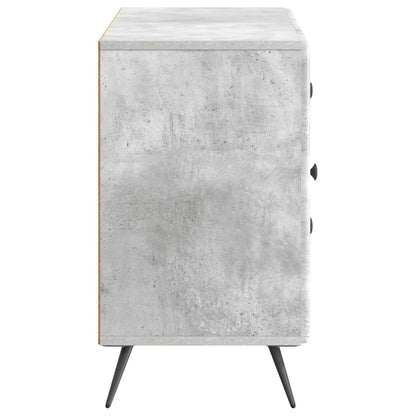 Serviesskap Betonggrå 89 x 34,5 x 60 cm Konstruert tre