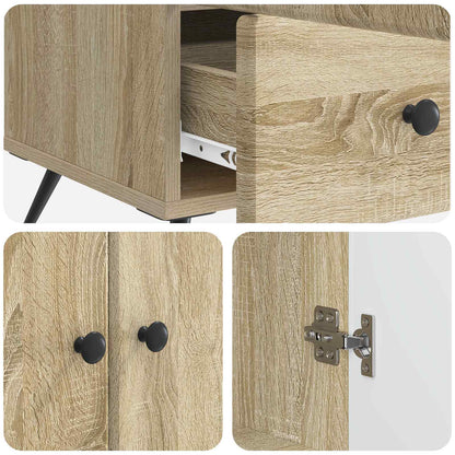 Serviesskap Sonoma eik 66 x 34,5 x 95 cm Konstruert tre