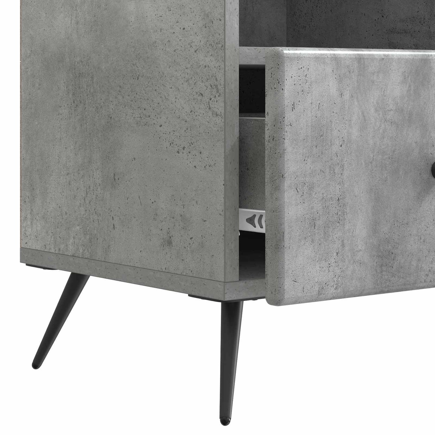 TV-skap med skuff Betonggrå 102 x 34,5 x 50 cm Konstruert tre