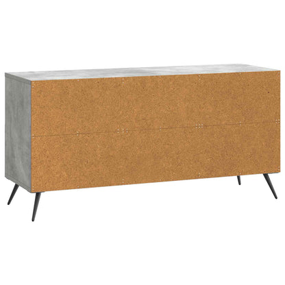 TV-skap med skuff Betonggrå 102 x 34,5 x 50 cm Konstruert tre