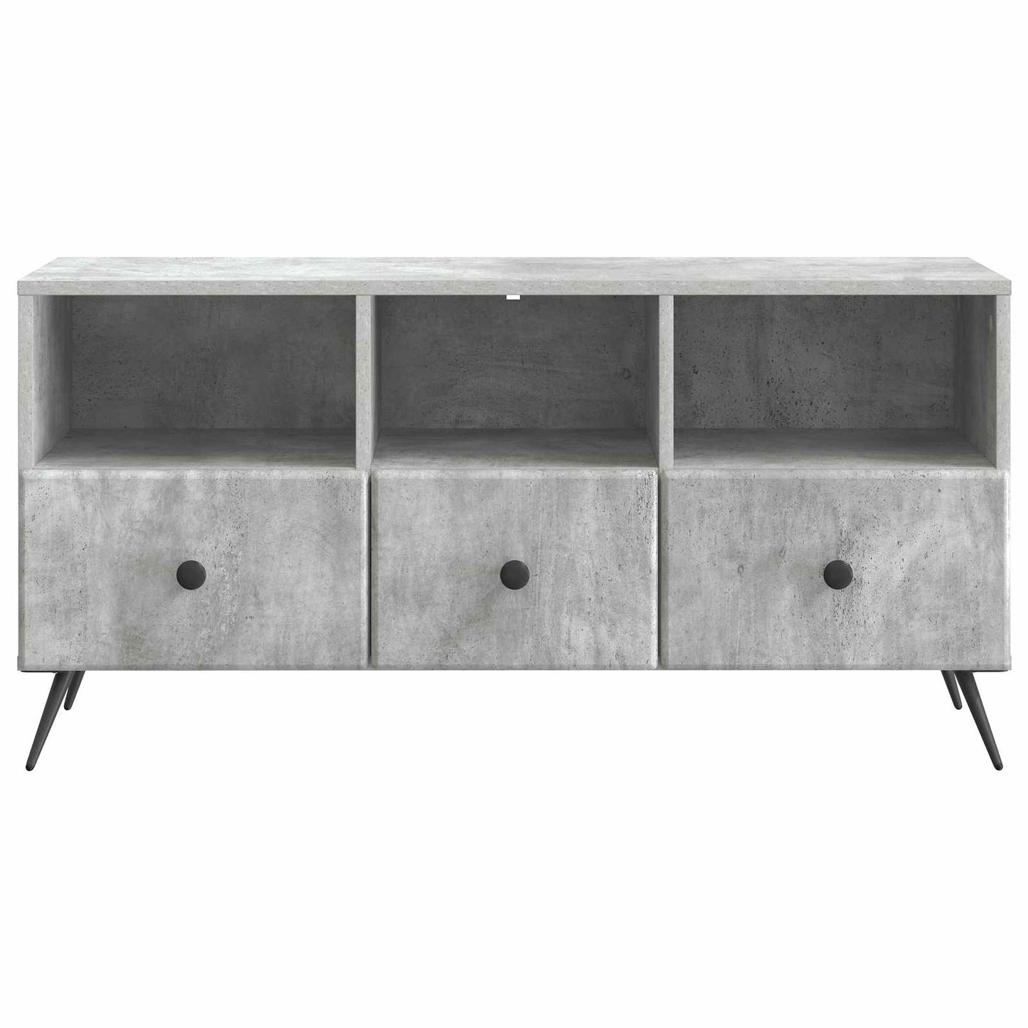 TV-skap med skuff Betonggrå 102 x 34,5 x 50 cm Konstruert tre