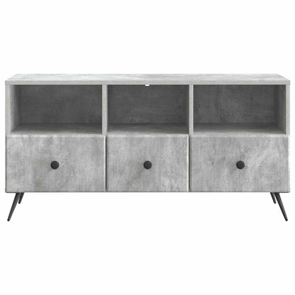 TV-skap med skuff Betonggrå 102 x 34,5 x 50 cm Konstruert tre