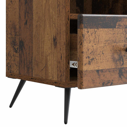 TV-skap med skuff Gammelt tre 102 x 34,5 x 50 cm Konstruert tre
