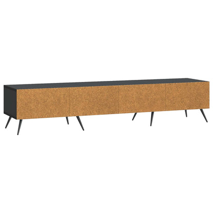 TV-skap med skuff Svart 147 x 34,5 x 30 cm Konstruert tre