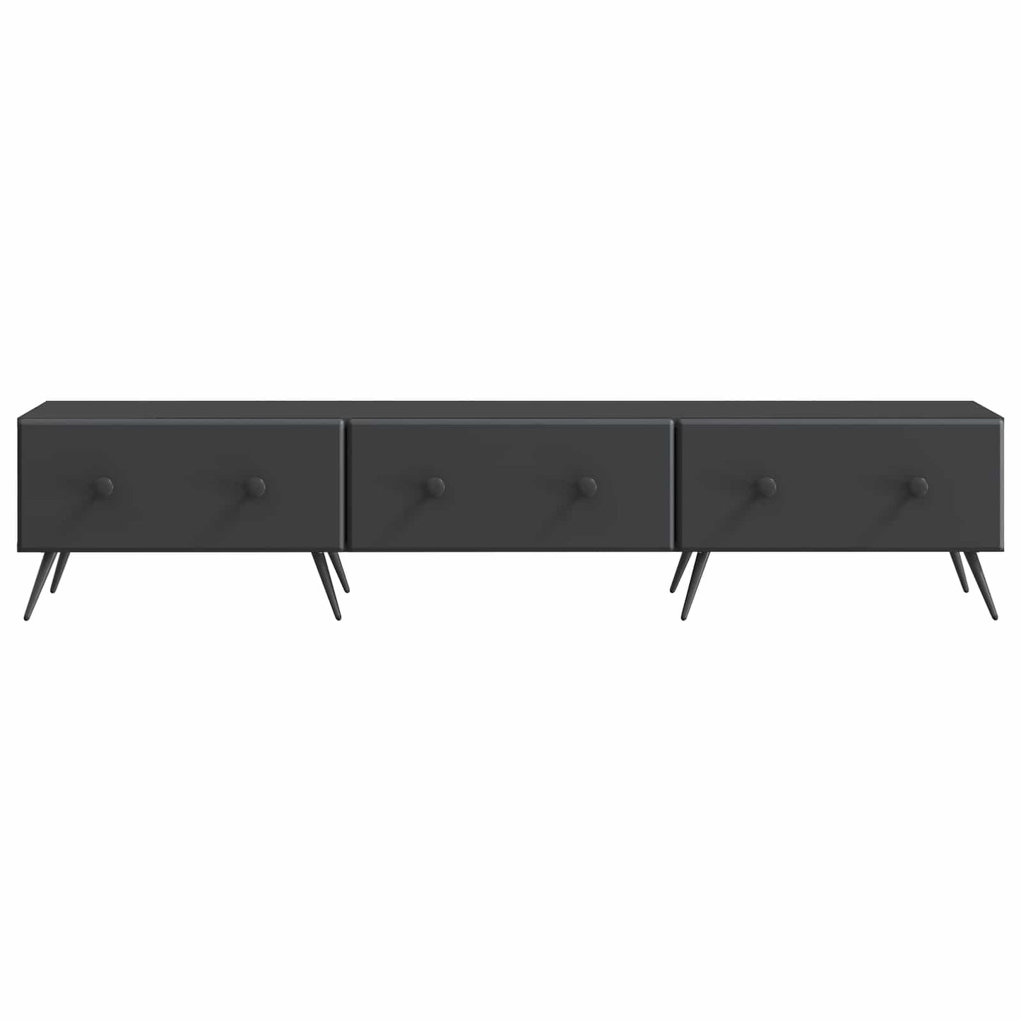 TV-skap med skuff Svart 147 x 34,5 x 30 cm Konstruert tre