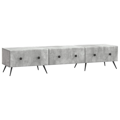 TV-skap med skuff Betonggrå 147 x 34,5 x 30 cm Konstruert tre