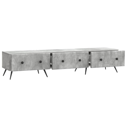 TV-skap med skuff Betonggrå 147 x 34,5 x 30 cm Konstruert tre