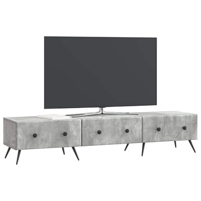 TV-skap med skuff Betonggrå 147 x 34,5 x 30 cm Konstruert tre