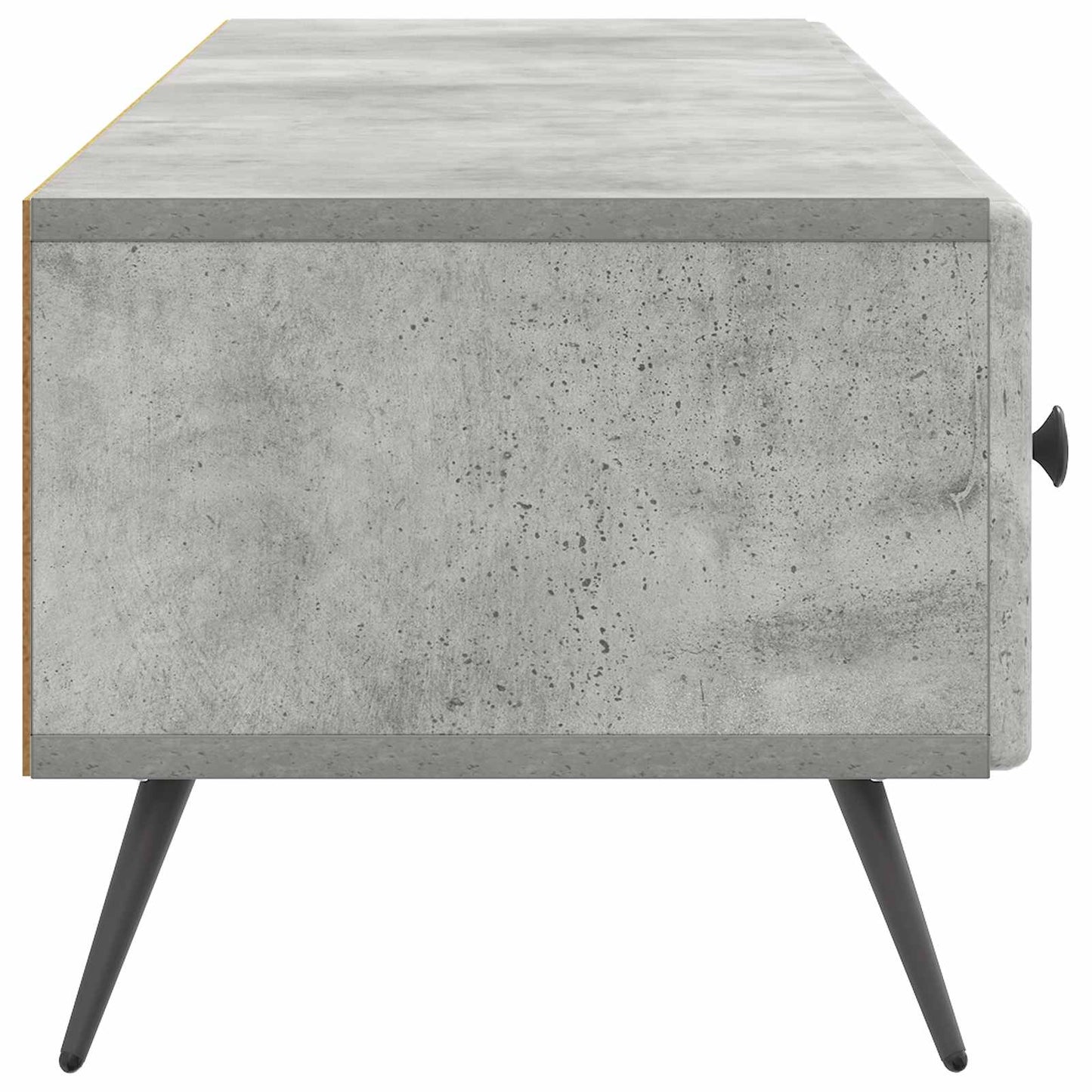 TV-skap med skuff Betonggrå 147 x 34,5 x 30 cm Konstruert tre
