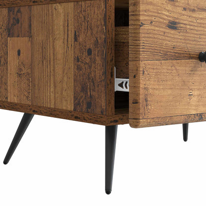 TV-skap med skuff Gammelt tre 147 x 34,5 x 30 cm Konstruert tre