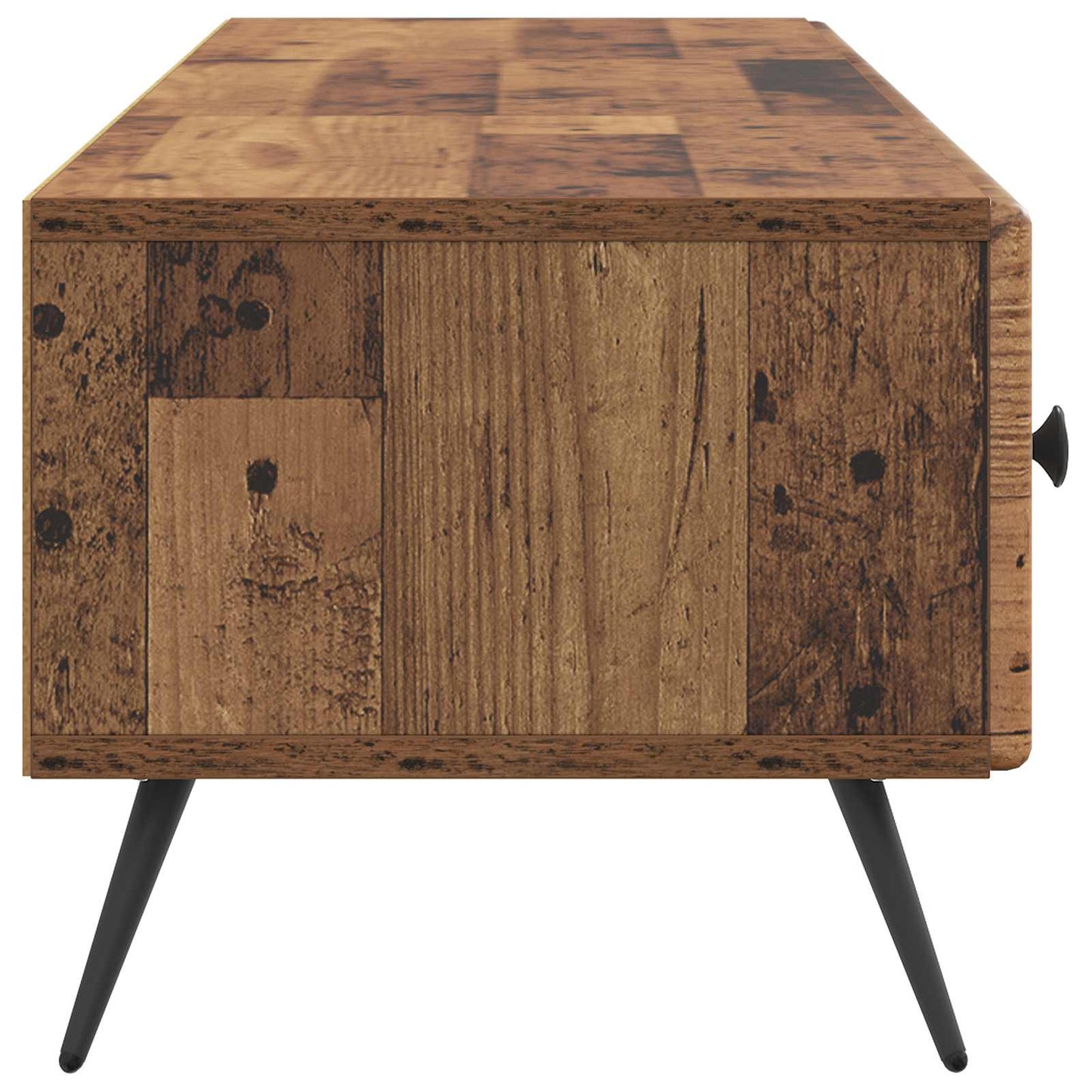 TV-skap med skuff Gammelt tre 147 x 34,5 x 30 cm Konstruert tre