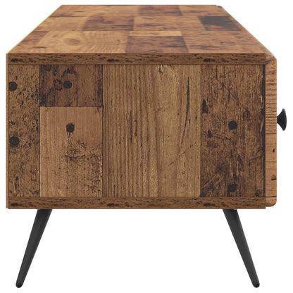 TV-skap med skuff Gammelt tre 147 x 34,5 x 30 cm Konstruert tre