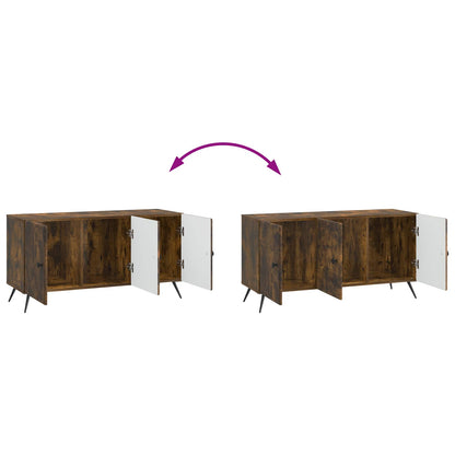 TV-skap Røkt Eik 99 x 34,5 x 50 cm Konstruert tre