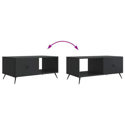 Kaffebord Svart 90 x 50 x 40 cm Konstruert tre