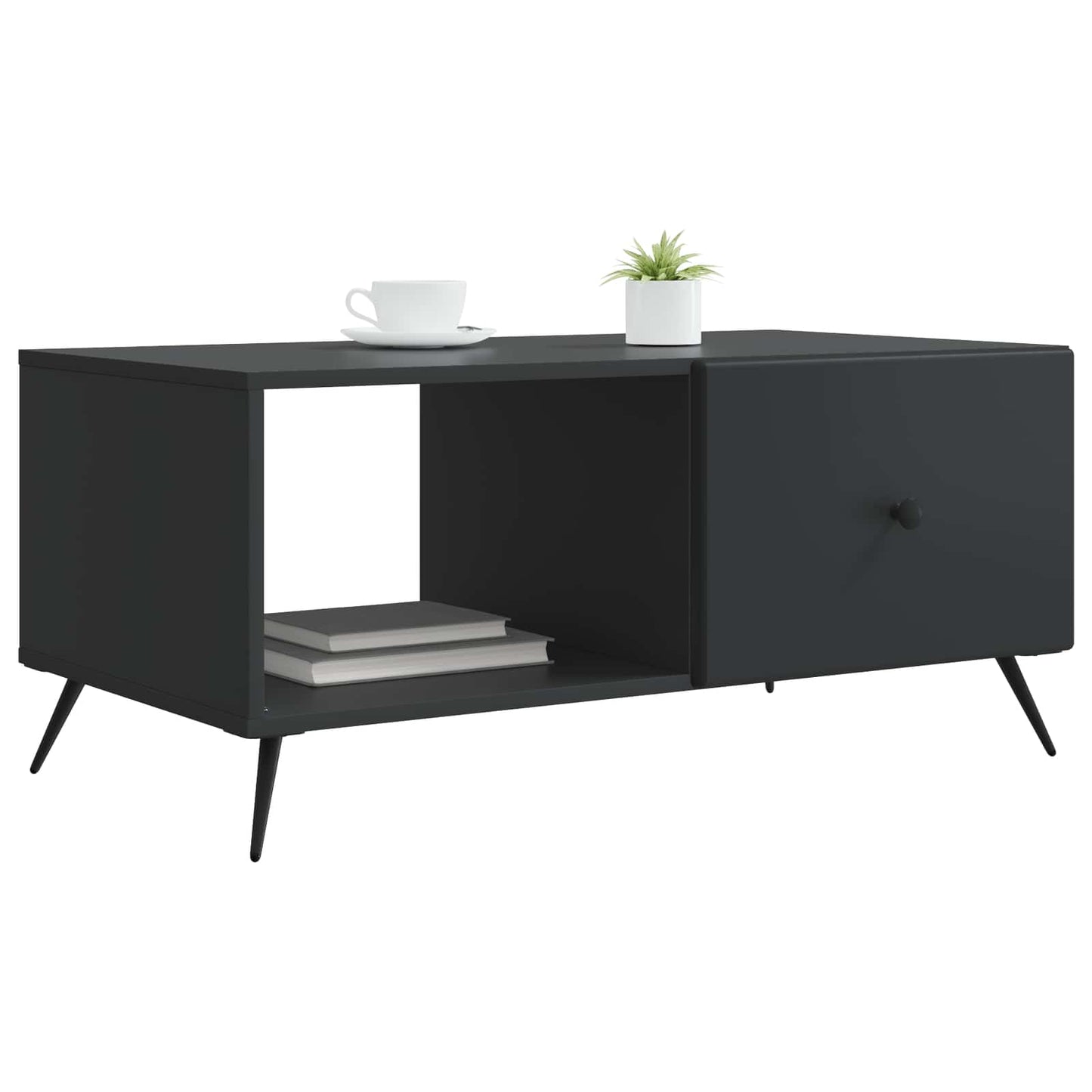 Kaffebord Svart 90 x 50 x 40 cm Konstruert tre
