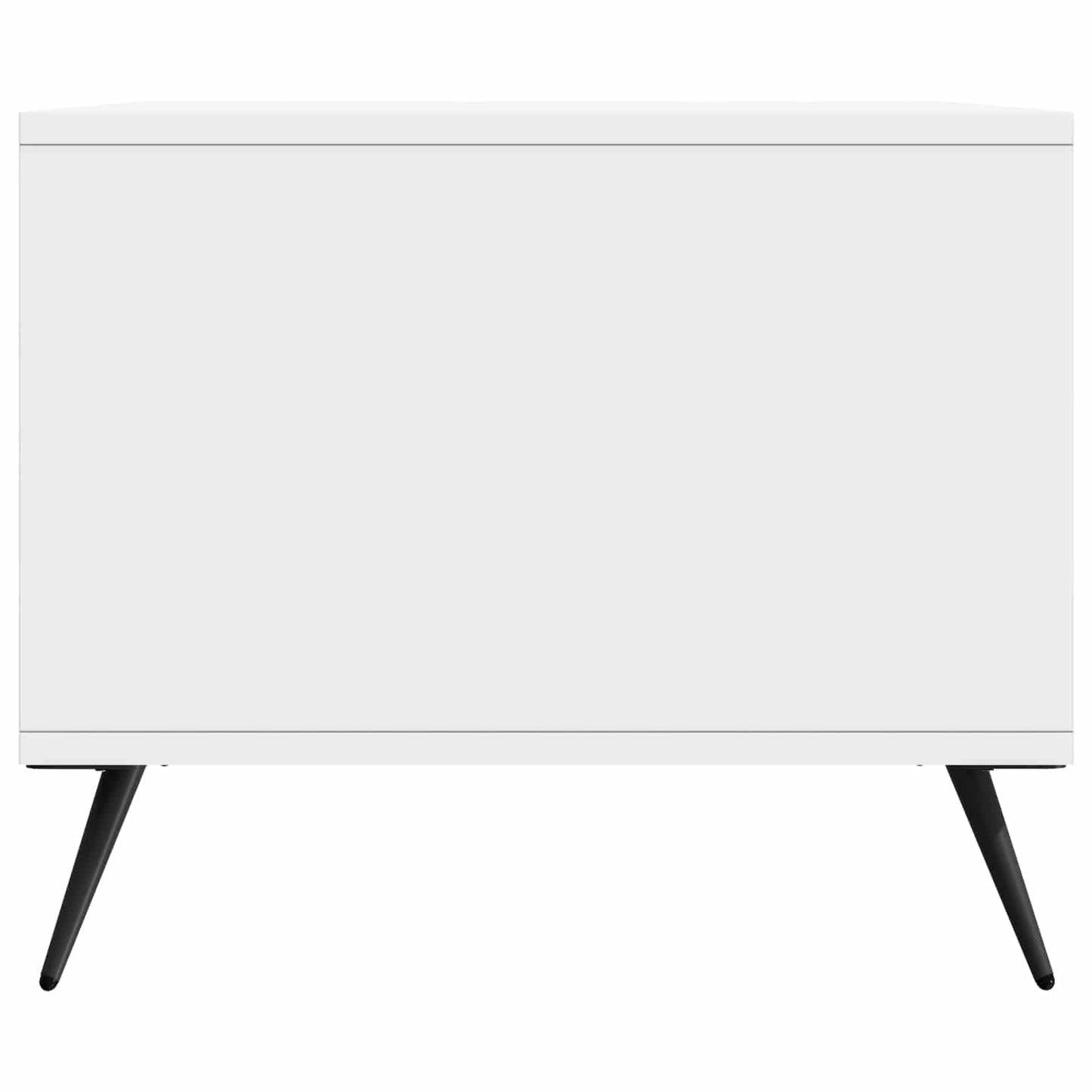 Kaffebord Høgglans hvit 90 x 50 x 40 cm Konstruert tre