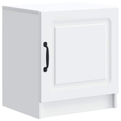 Nattbordskap 2 pcs Hvit 43 x 34,5 x 47 cm Konstruert tre