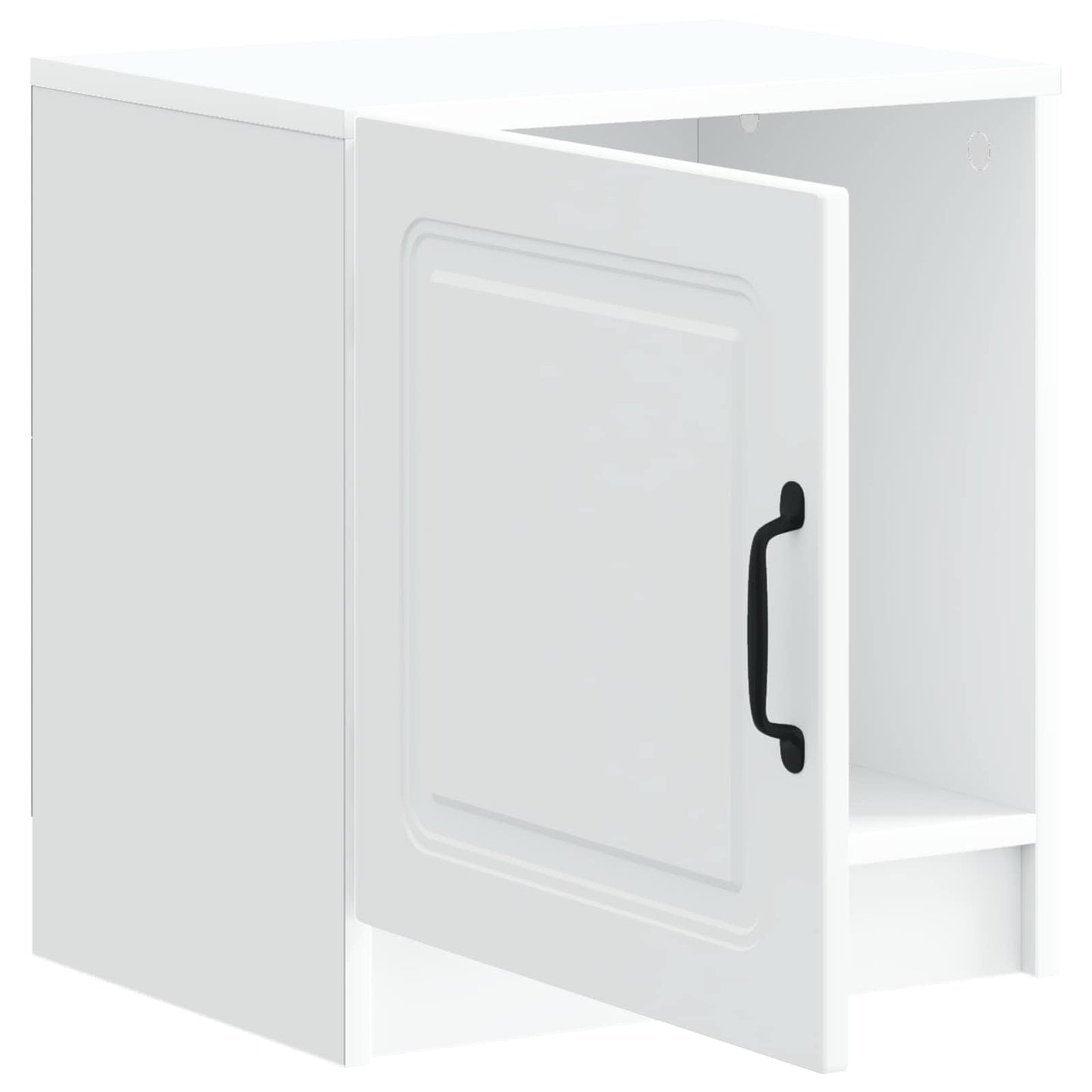 Nattbordskap 2 pcs Hvit 43 x 34,5 x 47 cm Konstruert tre