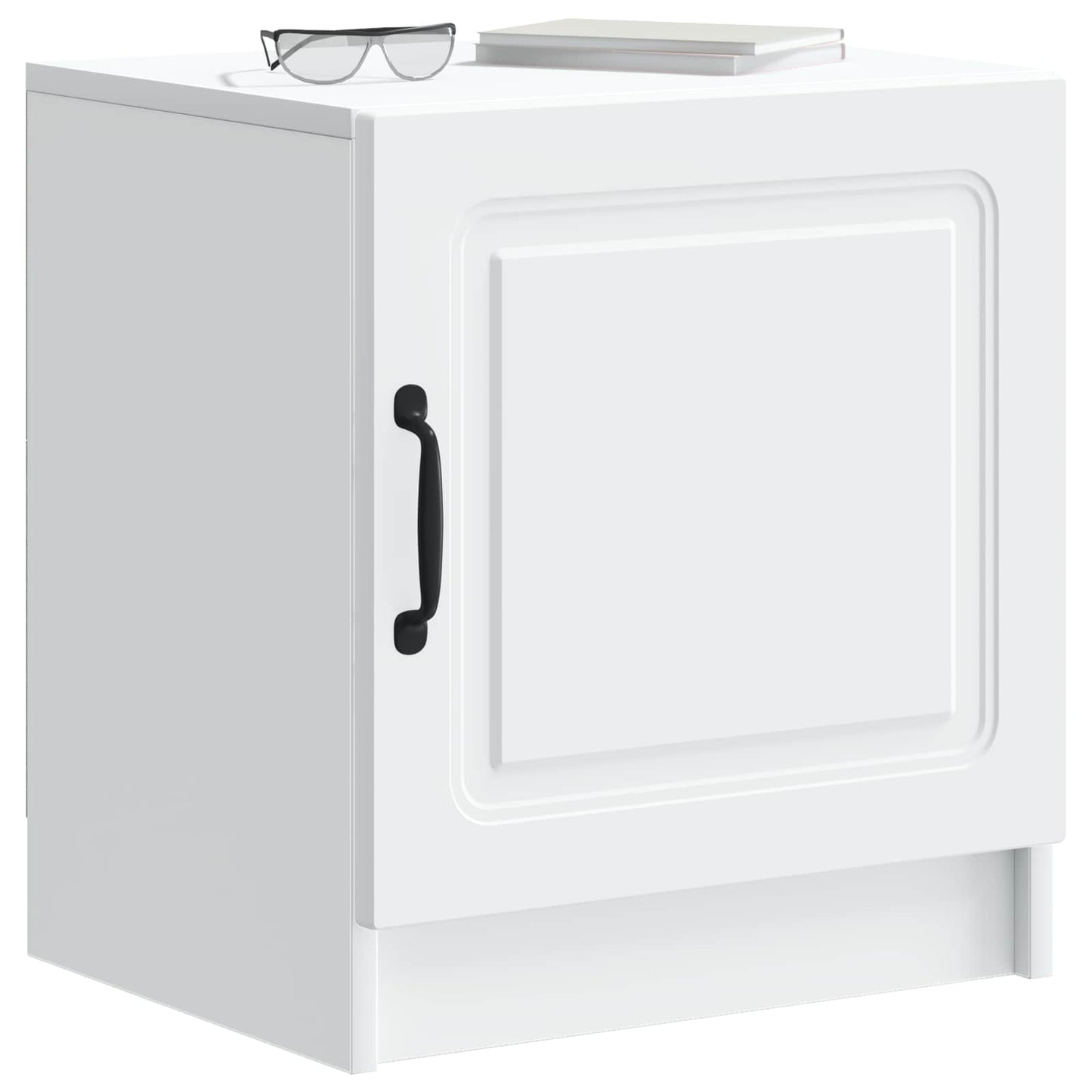 Nattbordskap 2 pcs Hvit 43 x 34,5 x 47 cm Konstruert tre
