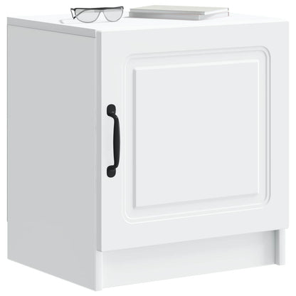 Nattbordskap 2 pcs Hvit 43 x 34,5 x 47 cm Konstruert tre