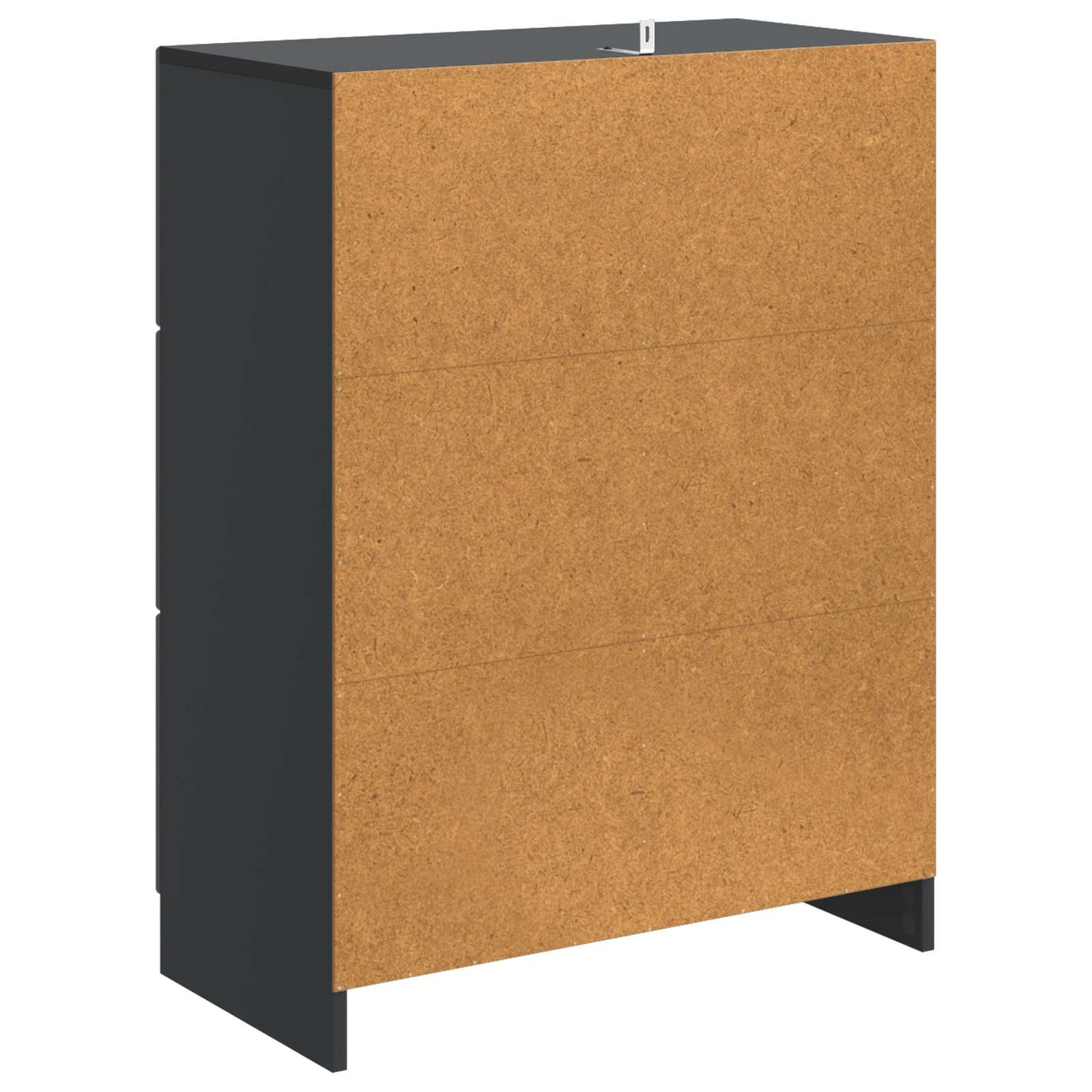 Serviesskap med skuff Svart 66 x 34,5 x 87 cm Konstruert tre