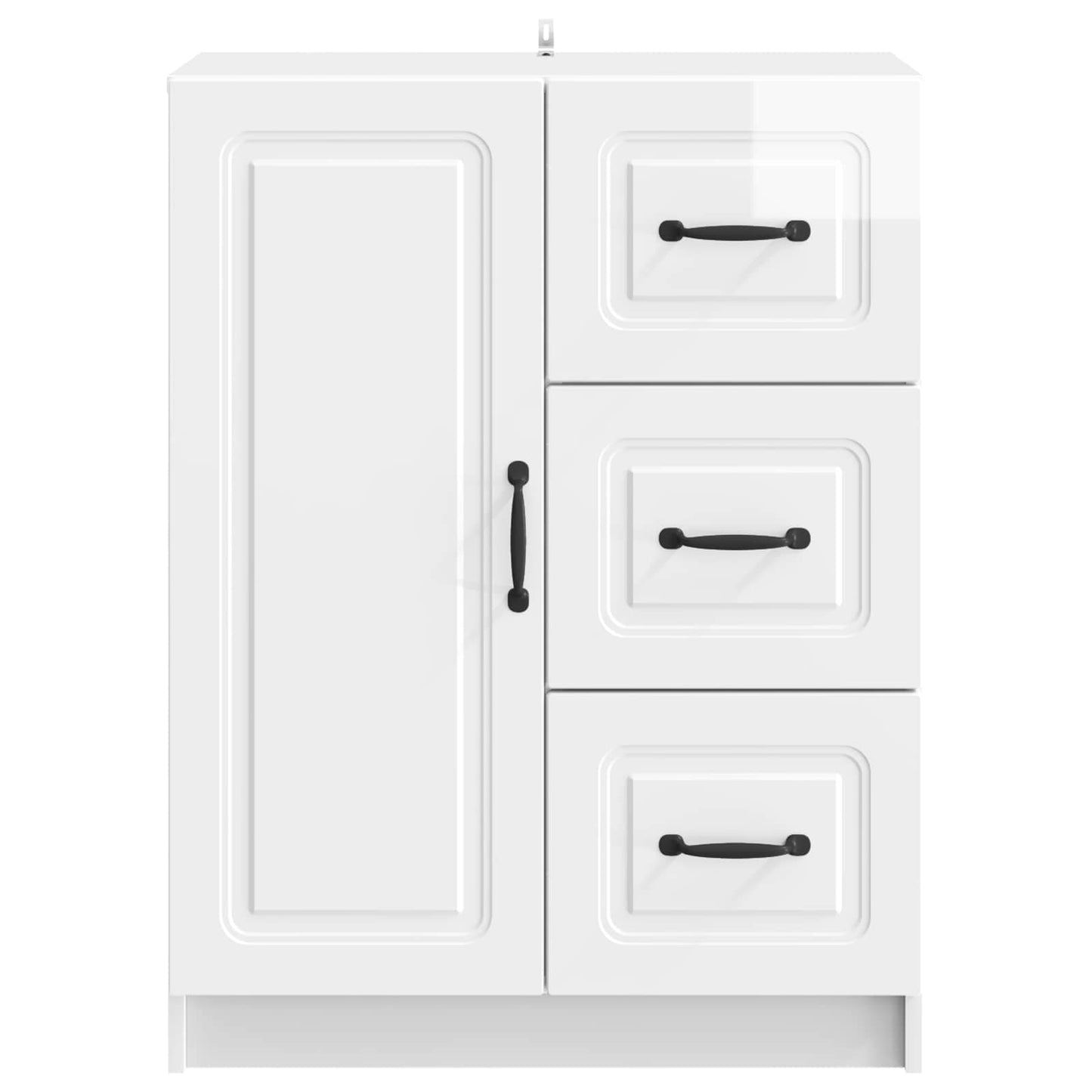 Serviesskap Høgglans hvit 66 x 34,5 x 87 cm Konstruert tre