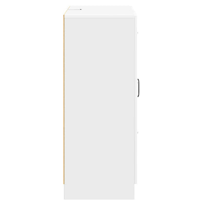 Serviesskap Høgglans hvit 66 x 34,5 x 87 cm Konstruert tre