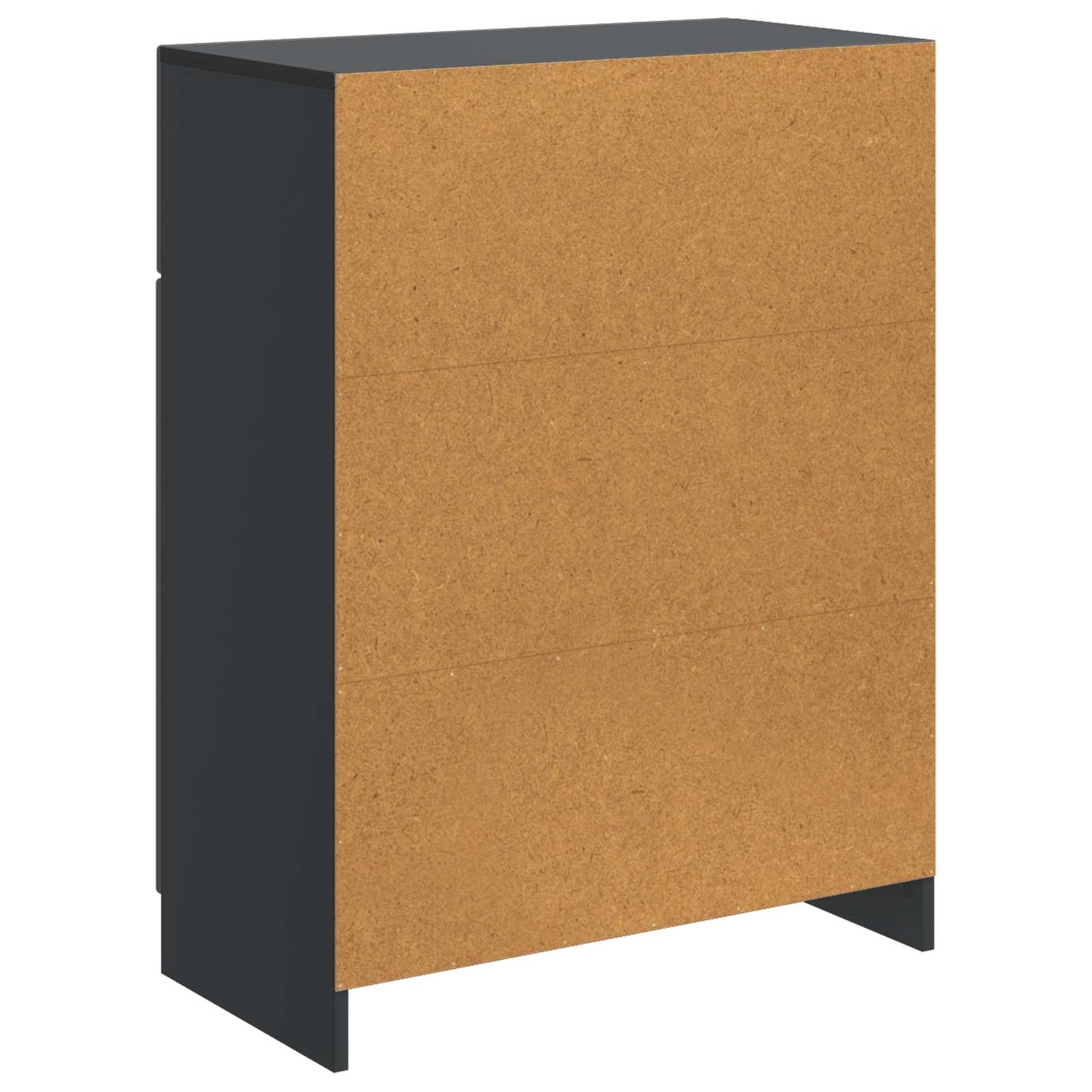 Serviesskap med skuff Svart 66 x 34,5 x 87 cm Konstruert tre