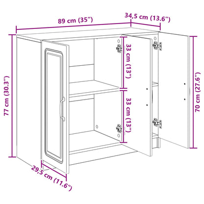 Serviesskap Gammelt tre 89 x 34,5 x 77 cm Konstruert tre