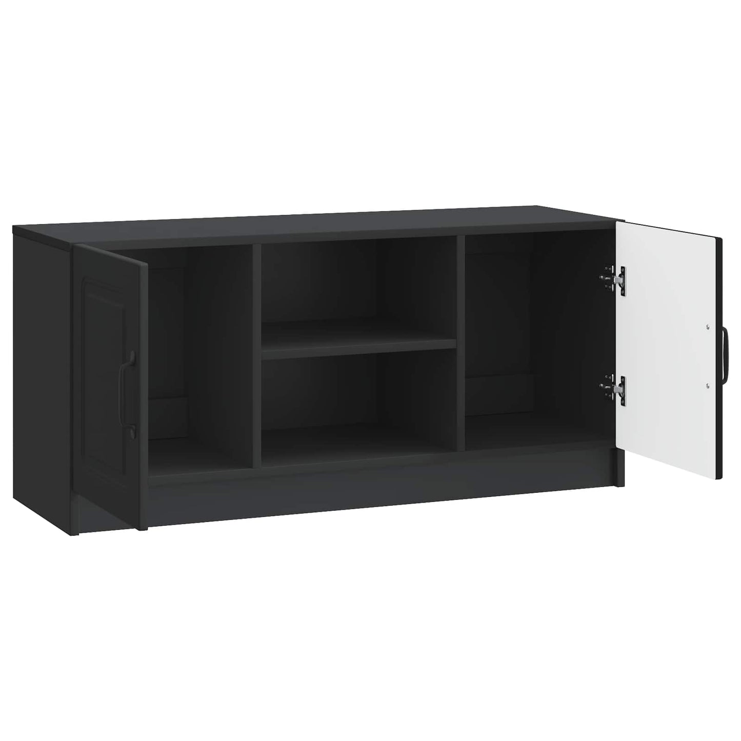 TV-skap Svart 102 x 34,5 x 47 cm Konstruert tre