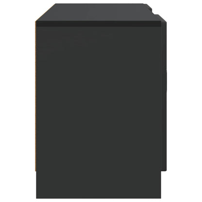 TV-skap Svart 102 x 34,5 x 47 cm Konstruert tre