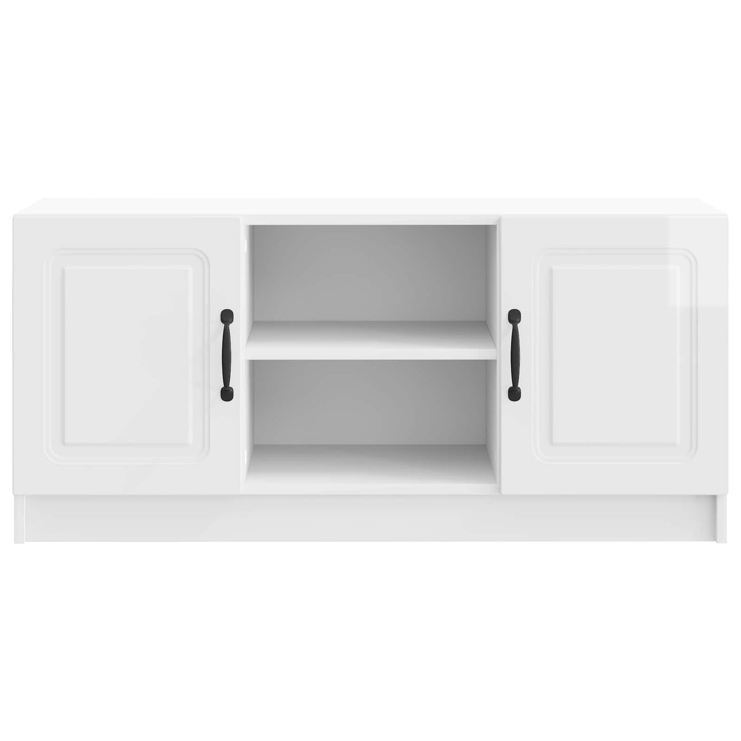TV-skap Høgglans hvit 102 x 34,5 x 47 cm Konstruert tre