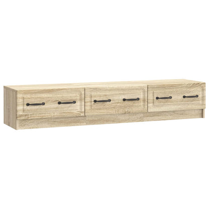 TV-skap med skuff Sonoma eik 147 x 34,5 x 27 cm Konstruert tre