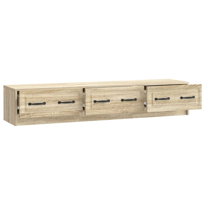 TV-skap med skuff Sonoma eik 147 x 34,5 x 27 cm Konstruert tre