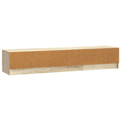 TV-skap med skuff Sonoma eik 147 x 34,5 x 27 cm Konstruert tre
