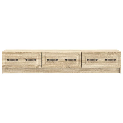 TV-skap med skuff Sonoma eik 147 x 34,5 x 27 cm Konstruert tre