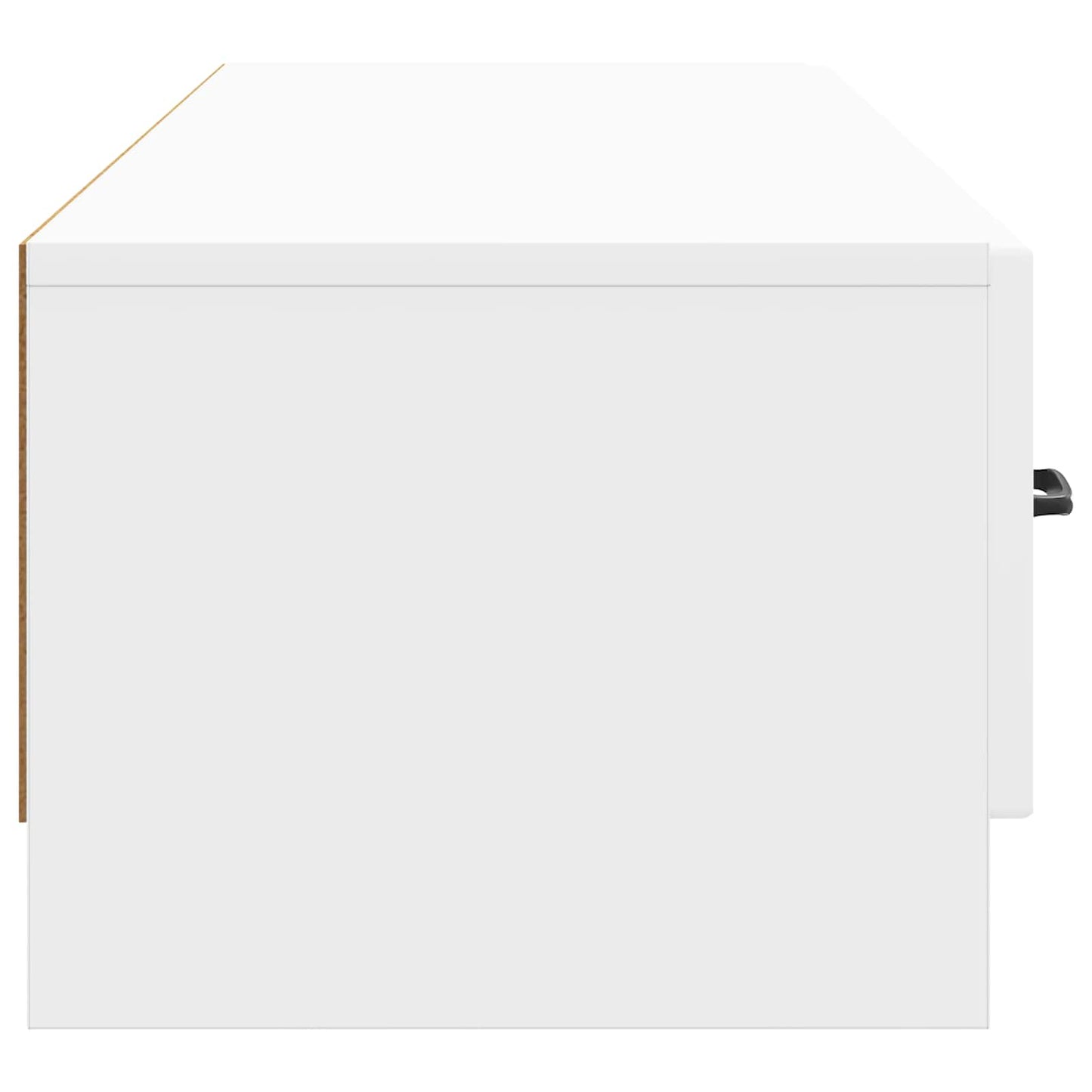TV-skap Høgglans hvit 147 x 34,5 x 27 cm Konstruert tre