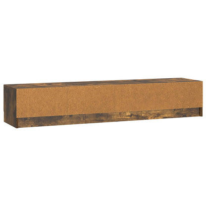 TV-skap med skuff Røkt Eik 147 x 34,5 x 27 cm Konstruert tre