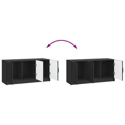 TV-skap Svart 99 x 34,5 x 47 cm Konstruert tre