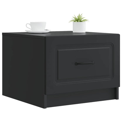 Kaffebord med skuff Svart 49 x 50 x 37 cm Konstruert tre