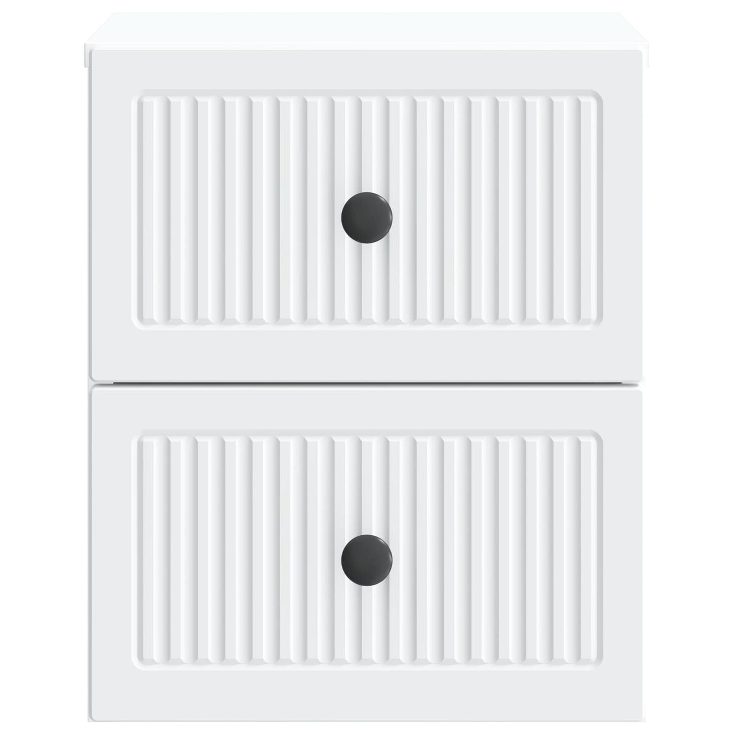Vegghengt Nattbord 2 pcs Hvit 33 x 34,5 x 40 cm Konstruert tre