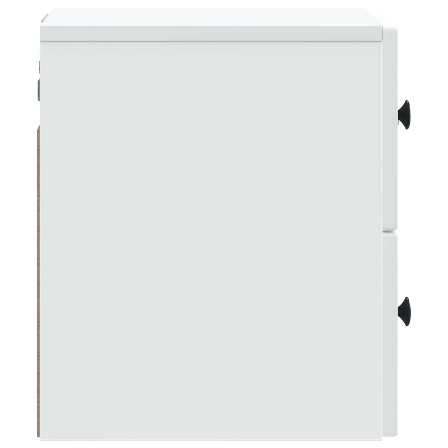 Vegghengt Nattbord 2 pcs Hvit 33 x 34,5 x 40 cm Konstruert tre